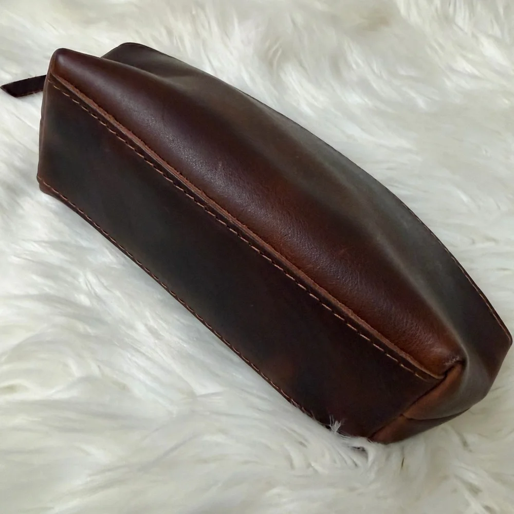 Portland Leather Rich Brown Pouch